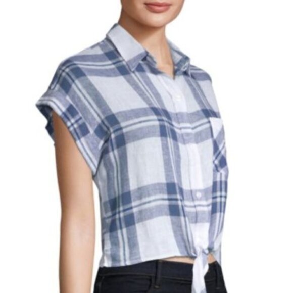 RAILS Amelie Front-tie Plaid Shirt - Picture 11 of 14